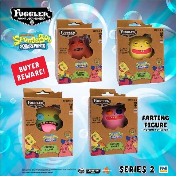 Fuggler Farting Figure 4-Inch Vinyl Figure with Motion-Activated Sound – Random Character