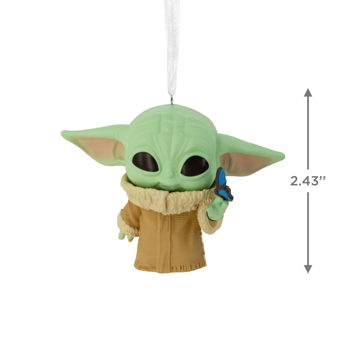 Hallmark Star Wars the Mandalorian Grogu FUNKO POP! Christmas Ornament with Butterfly - single item listing, image for visual reference only