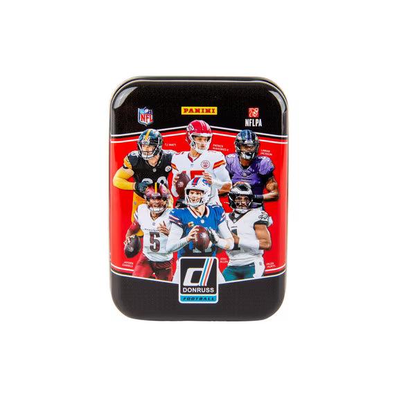 2025 Panini Donruss Football Holiday Tin 3 Packs 15 Cards