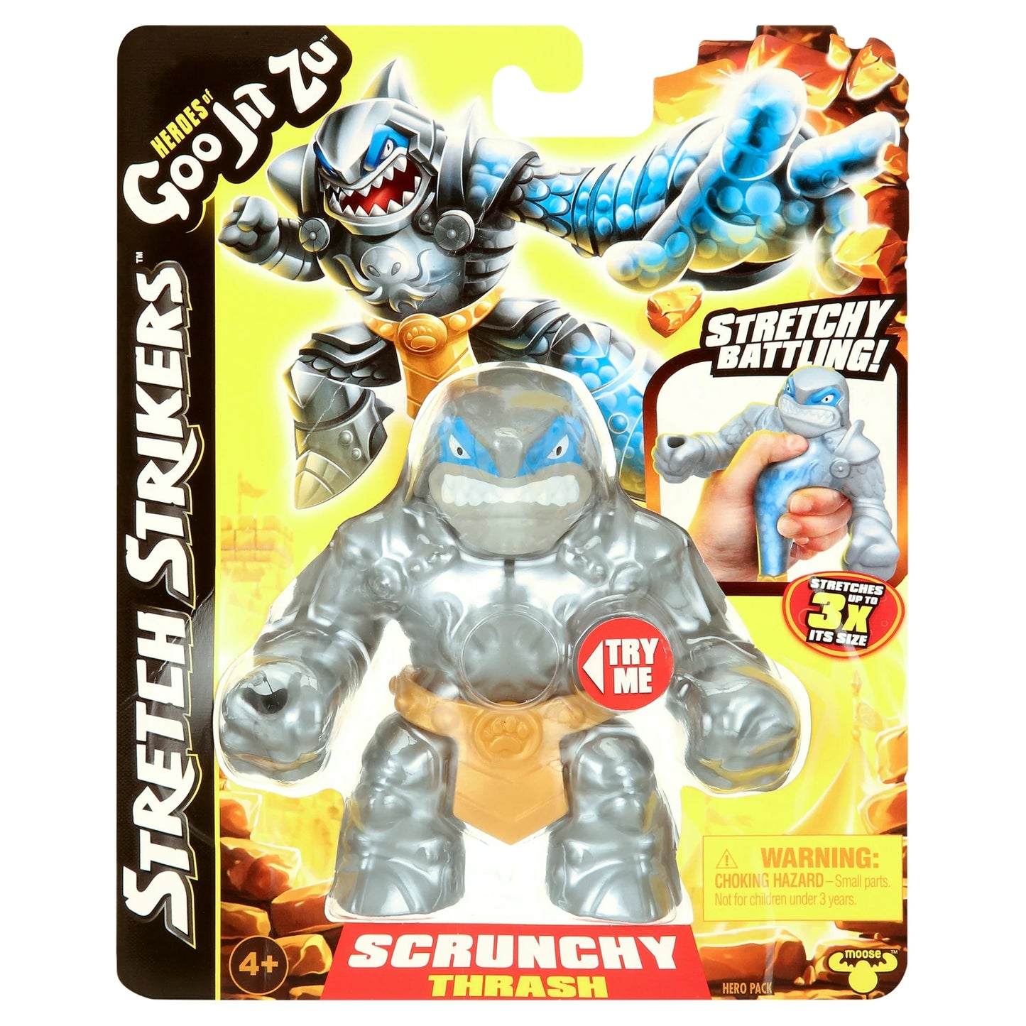 Heroes of Goo Jit Zu Stretch Strikers Scrunchy Trash Action Figure - Moonlight Collectibles product image