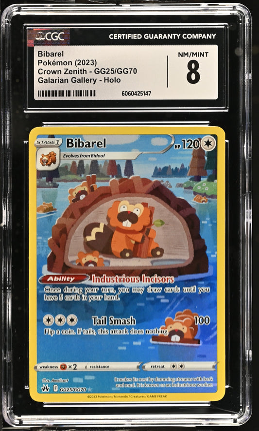2023 Crown Zenith #GG25/GG70 Bibarel CGC 8