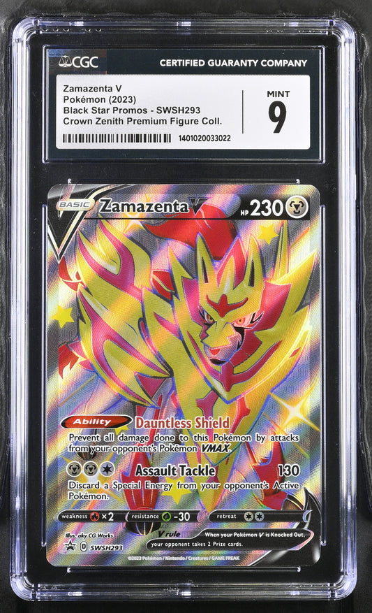 2022 Black Star Promos #SWSH293 Zamazenta V CGC 9