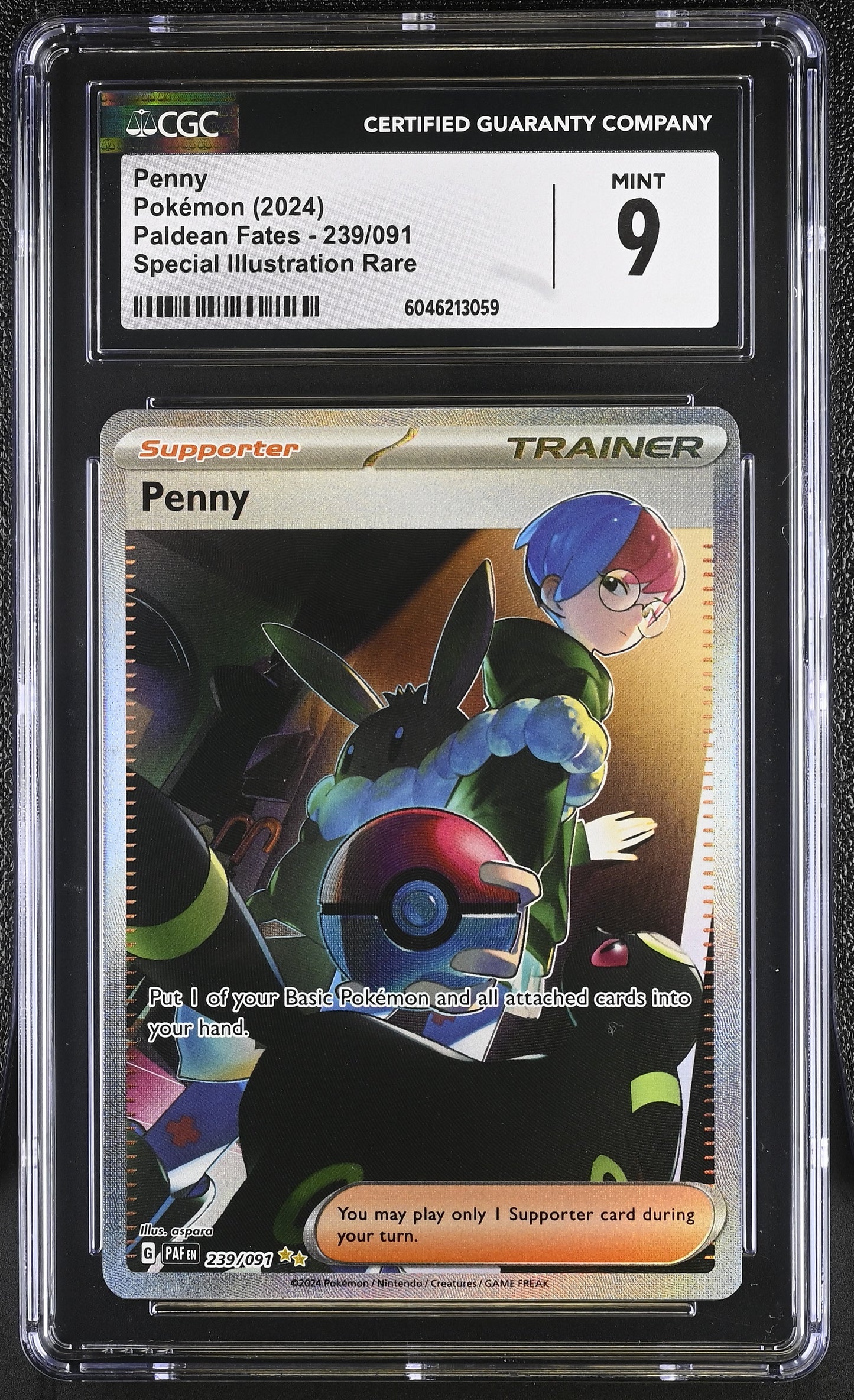2024 Paldean Fates #239/091 Penny CGC 9