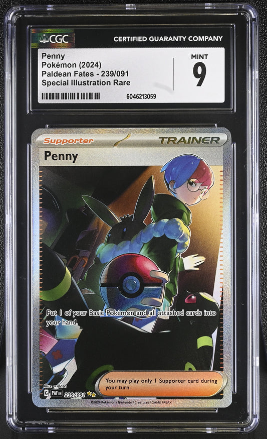 2024 Paldean Fates #239/091 Penny CGC 9
