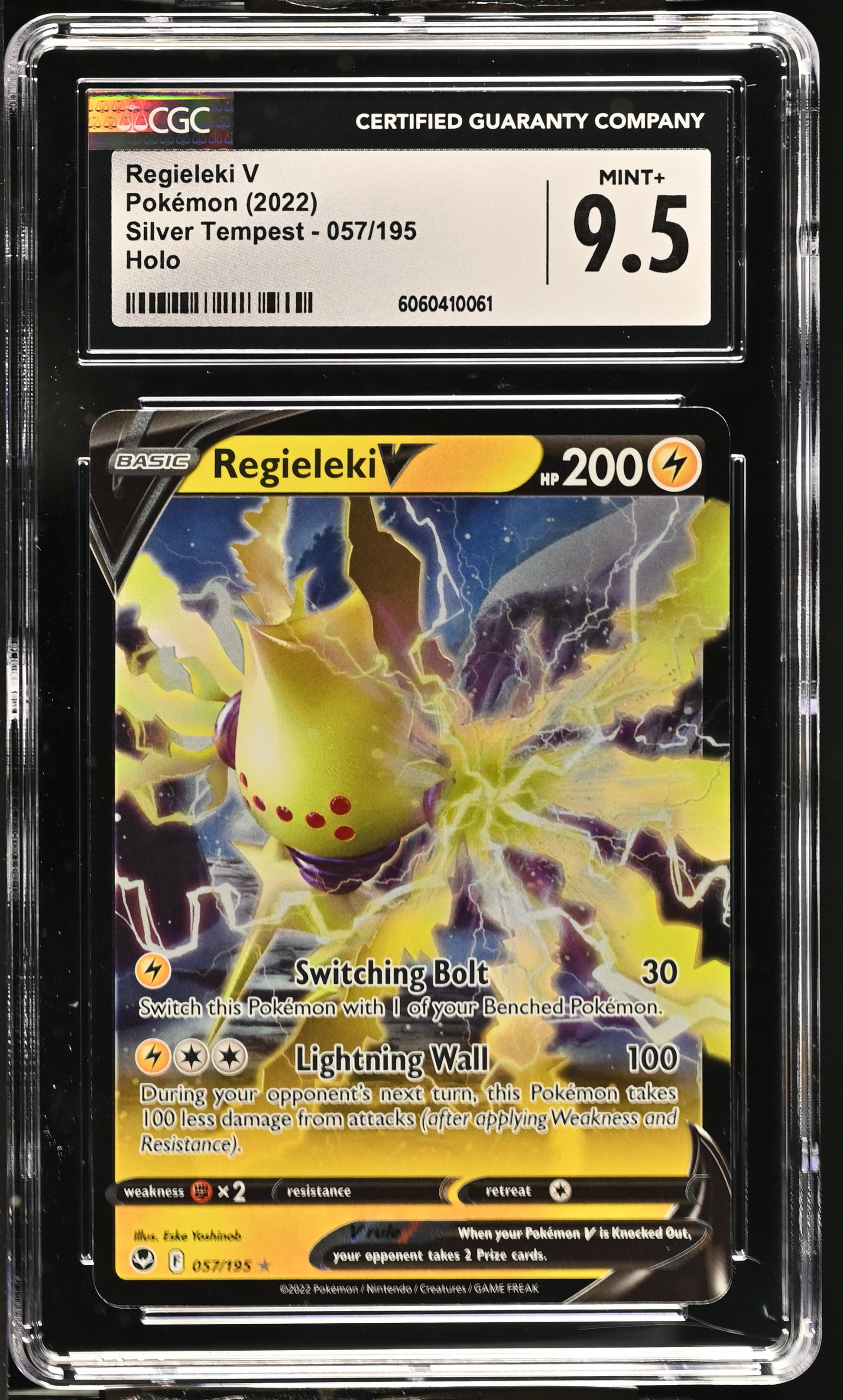 2022 Silver Tempest #057/195 Regieleki V CGC 9.5