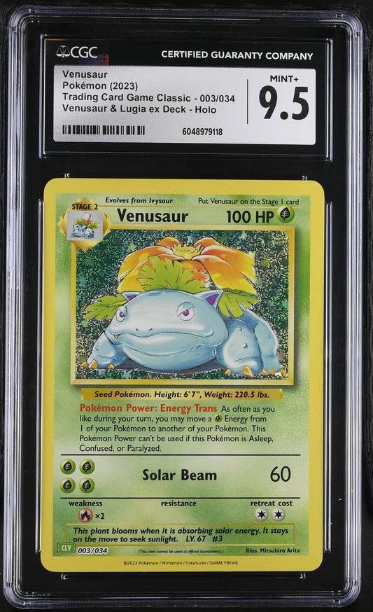 2023 Trading Card Game Classic #003/034 Venusaur CGC 9.5