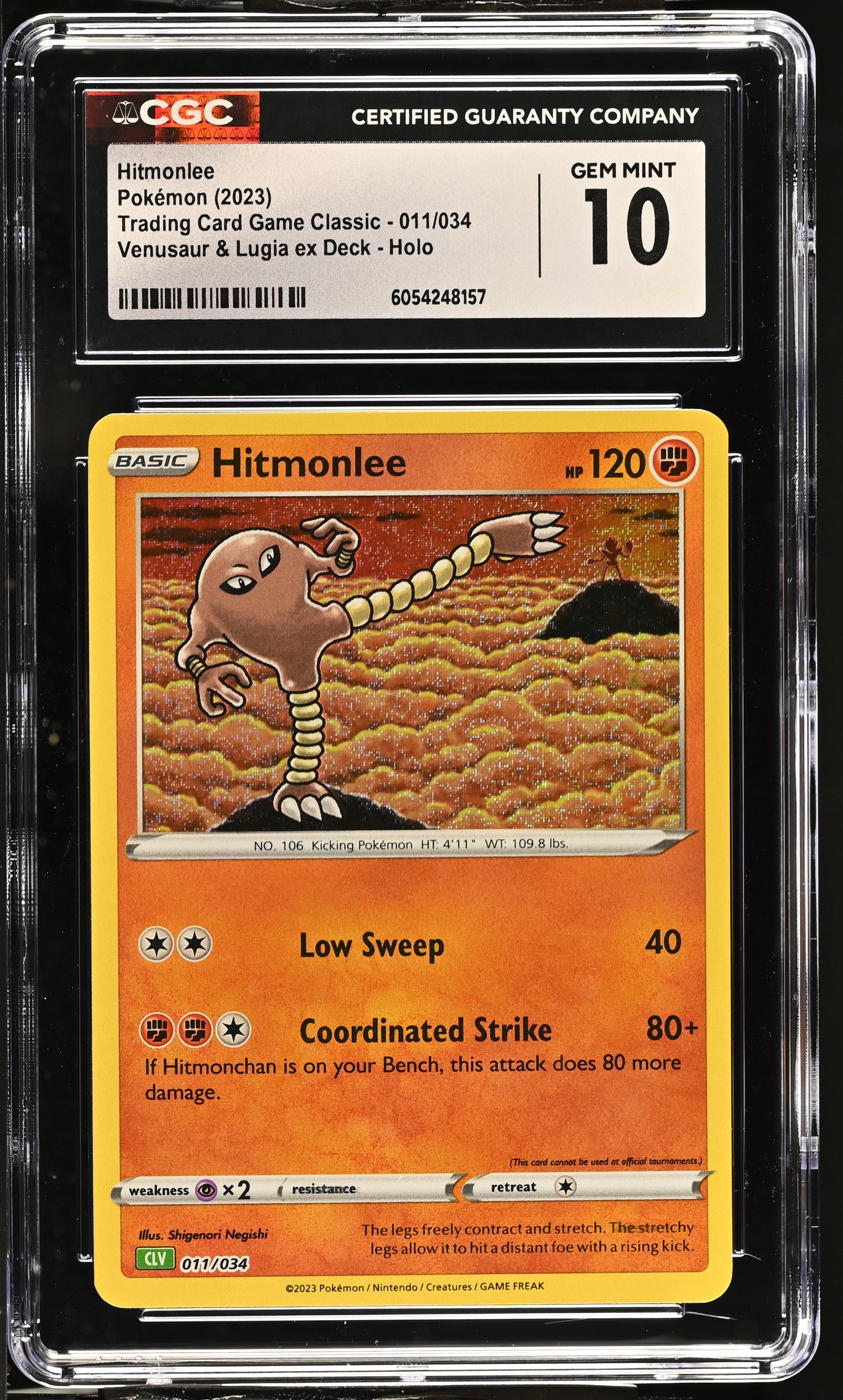 2023 Trading Card Game Classic #011/034 Hitmonlee CGC 10