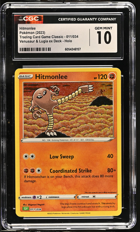 2023 Trading Card Game Classic #011/034 Hitmonlee CGC 10
