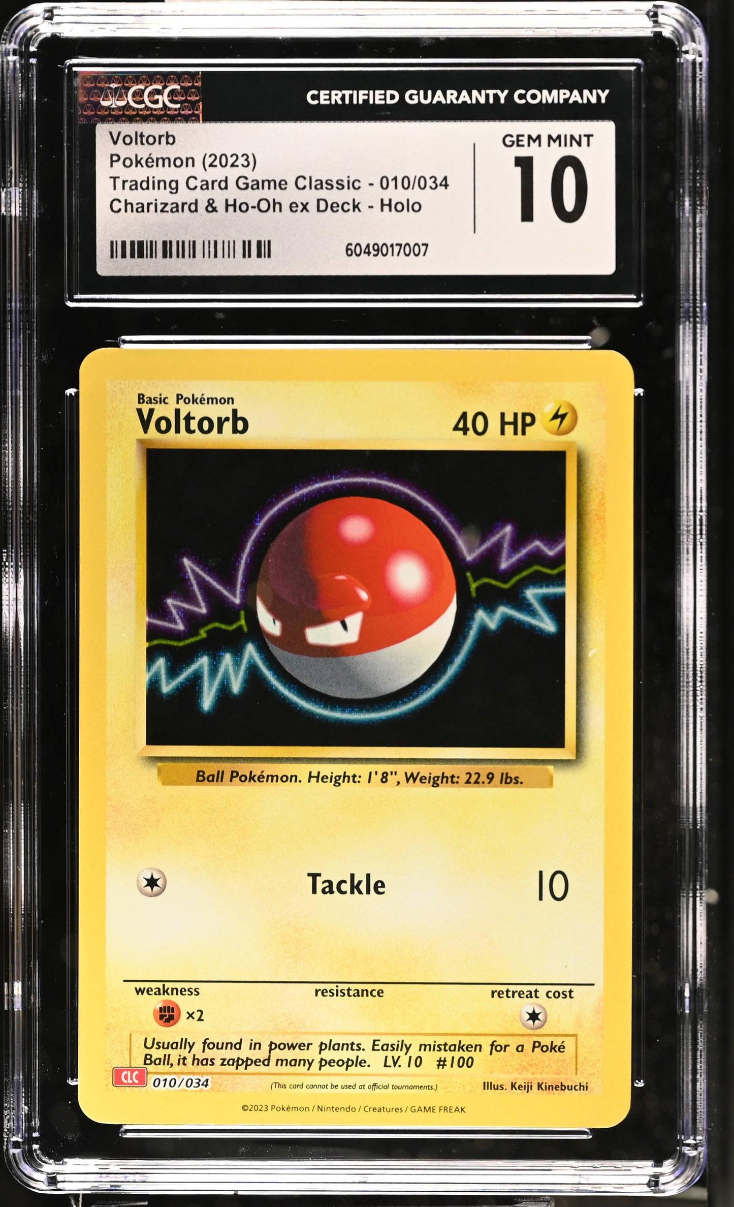 2023 Trading Card Game Classic #010/034 Voltorb CGC 10