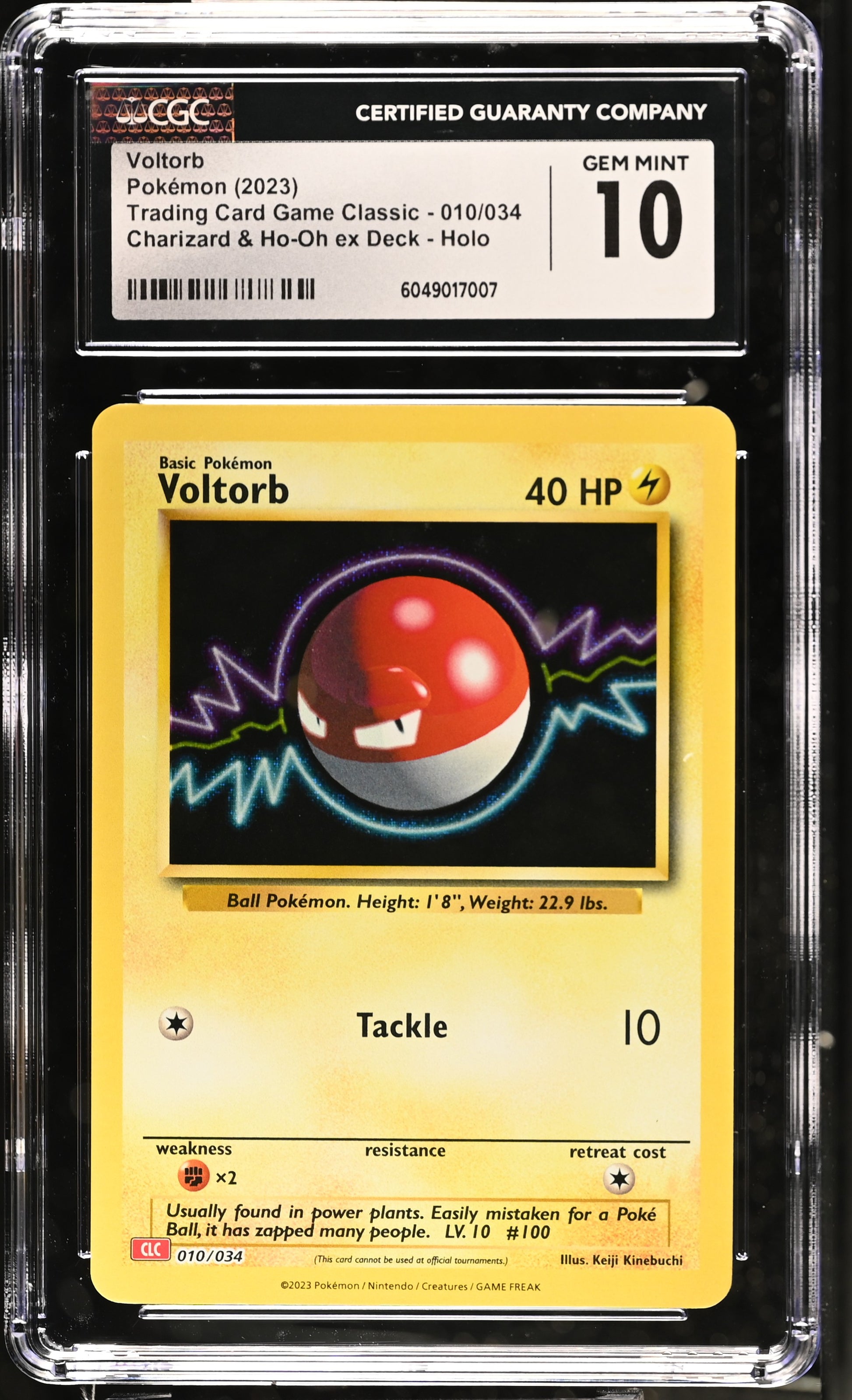 2023 Trading Card Game Classic #010/034 Voltorb CGC 10