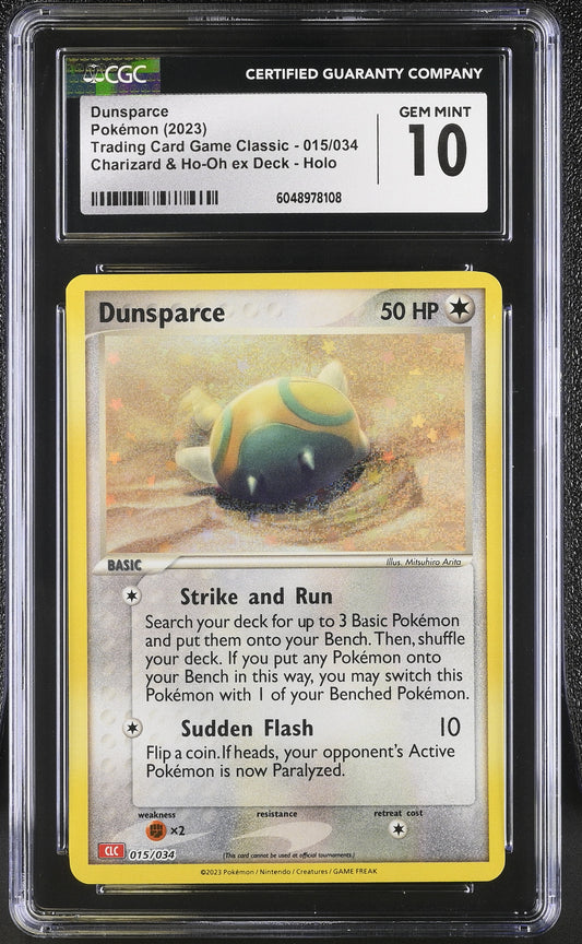 2023 Trading Card Game Classic #015/034 Dunsparce CGC 10