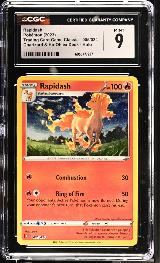 2023 Trading Card Game Classic #005/034 Rapidash CGC 9