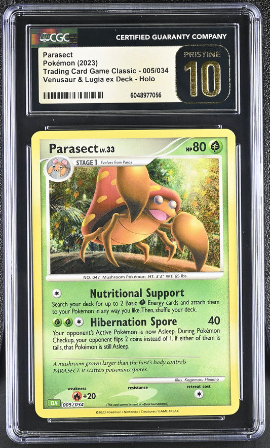 2023 Trading Card Game Classic #005/034 Parasect CGC 10