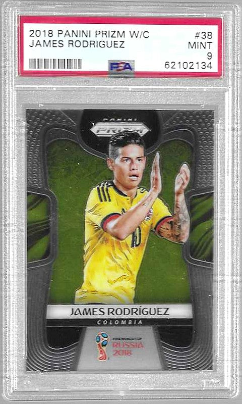 2018 Panini Prizm World Cup #38 James Rodriguez PSA 9