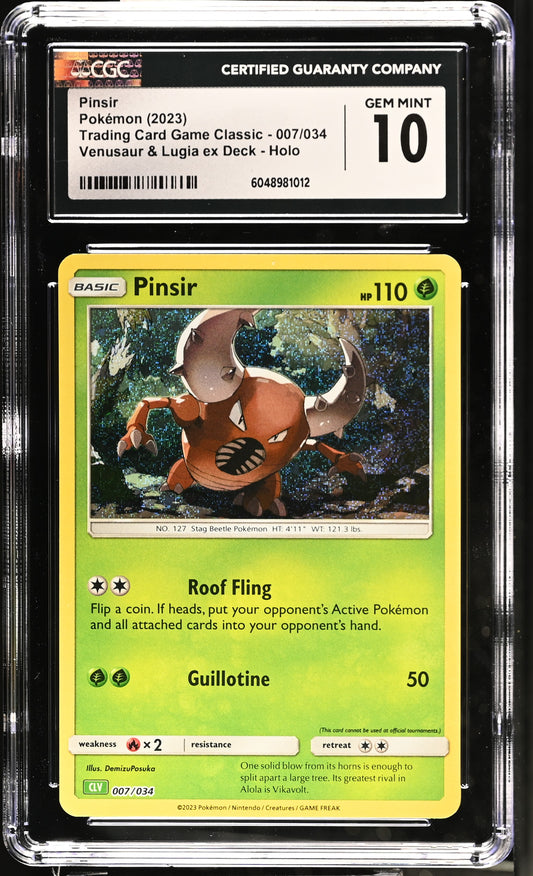 2023 Pokémon Trading Card Game Classic Pinsir #007/034 CGC 10 Gem Mint - Moonlight Collectibles product image