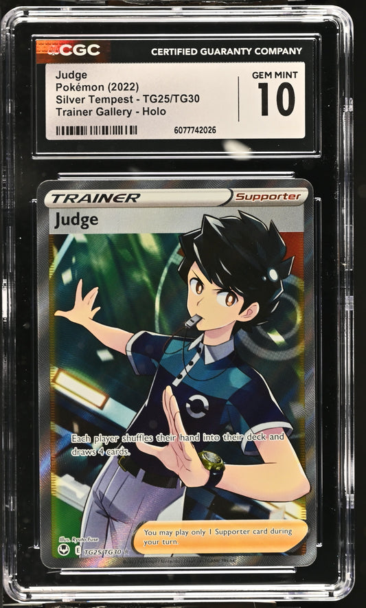 2022 Pokémon Silver Tempest Judge #TG25/TG30 CGC 10 Gem Mint Trainer Gallery - Moonlight Collectibles product image