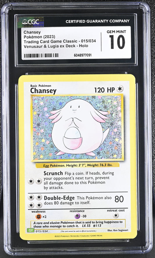 2023 Trading Card Game Classic #015/034 Chansey CGC 10