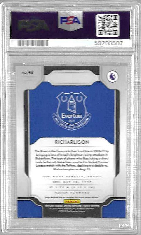 2019 Panini Prizm Premier League #48 Richarlison PSA 9