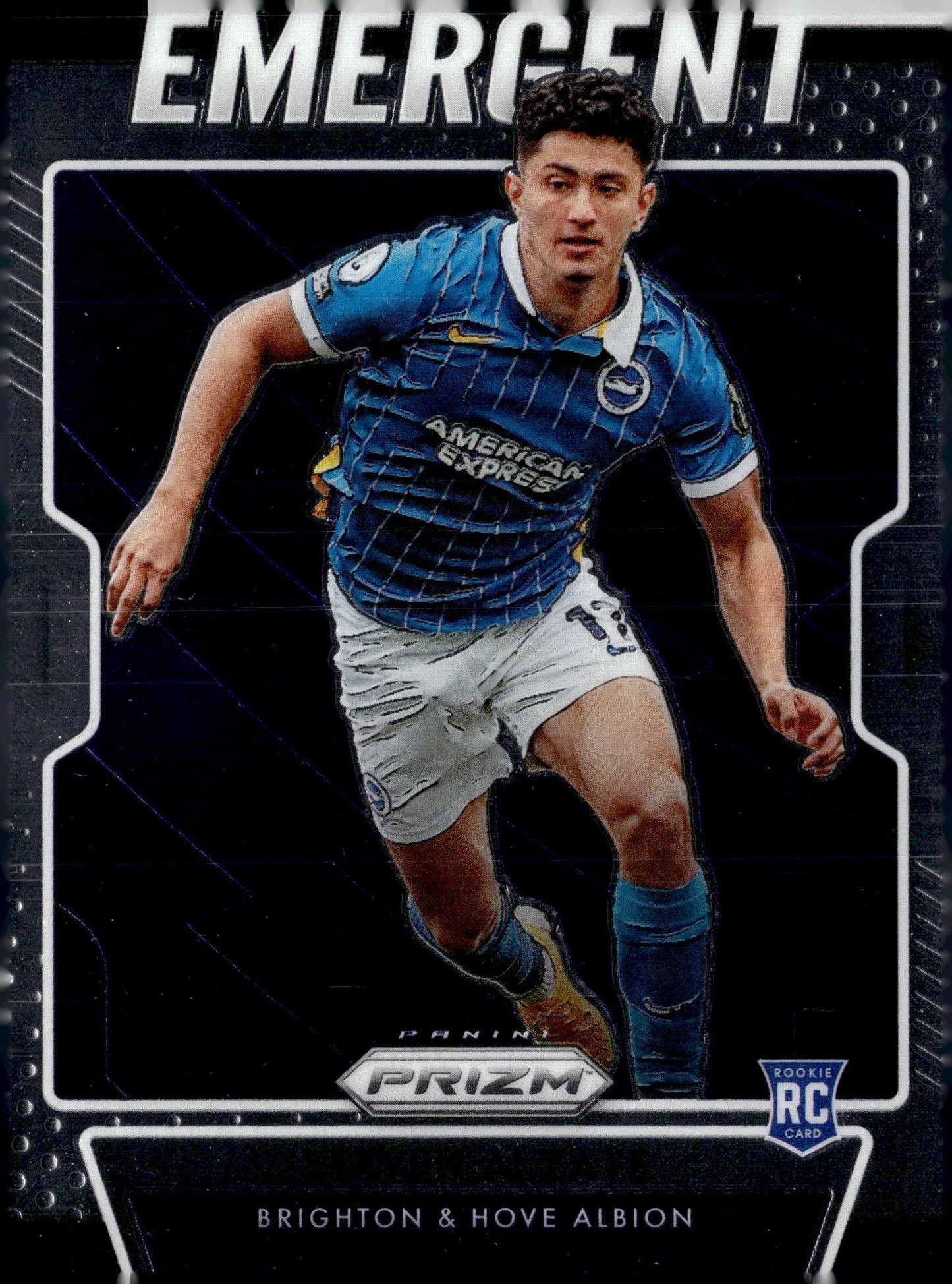2020-21 Panini Prizm Premier League #12 Steven Alzate Emergent RC – Brighton & Hove Albion Soccer Card