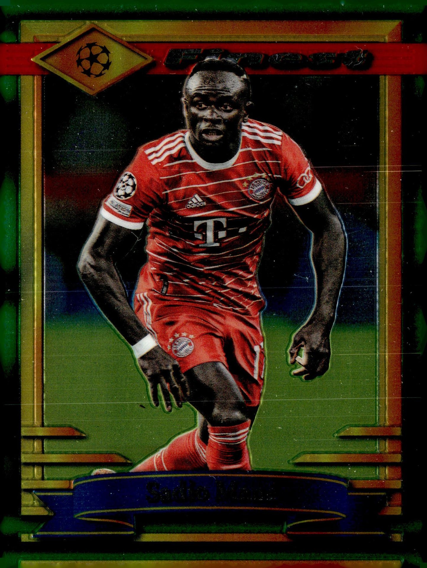 2022-23 Topps Finest Flashbacks UEFA Club Competitions #62 Sadio Mané Refractor Soccer Card - single item listing, image for visual reference only