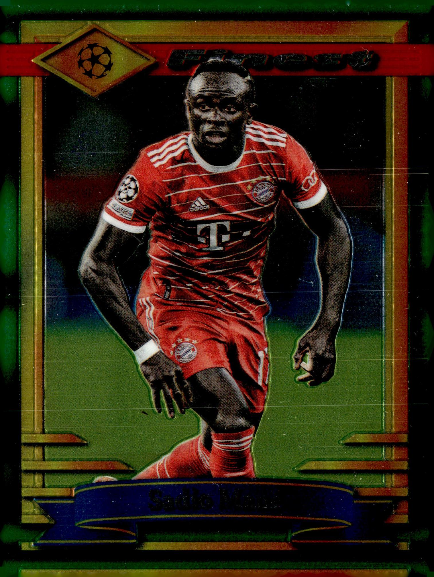 2022-23 Topps Finest Flashbacks UEFA Club Competitions #62 Sadio Mané Refractor Soccer Card - single item listing, image for visual reference only