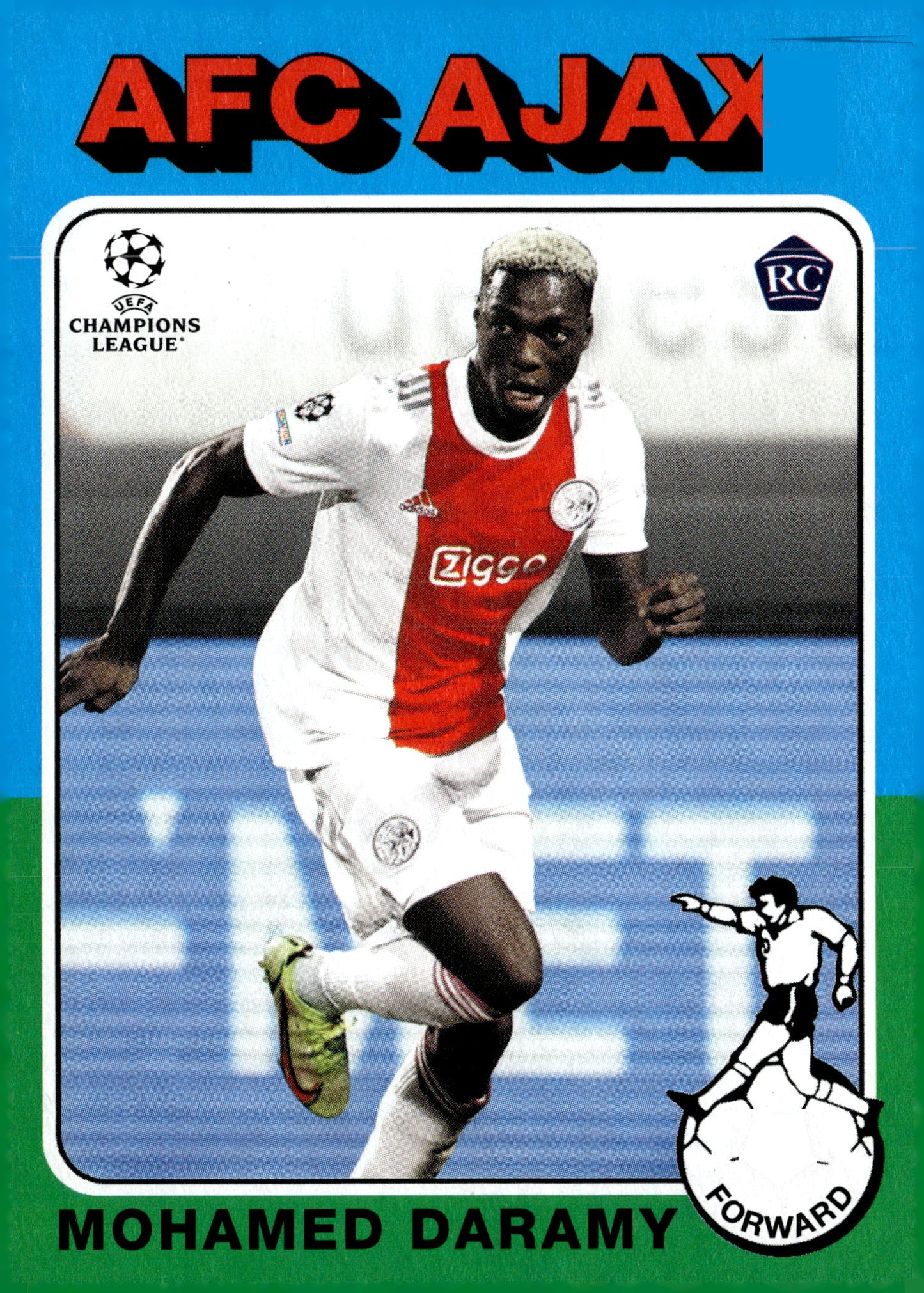 2021-22 Topps UEFA Champions League #75-16 Mohamed Daramy 1975-76 Retro Soccer Card – Ajax - single item listing, image for visual reference only