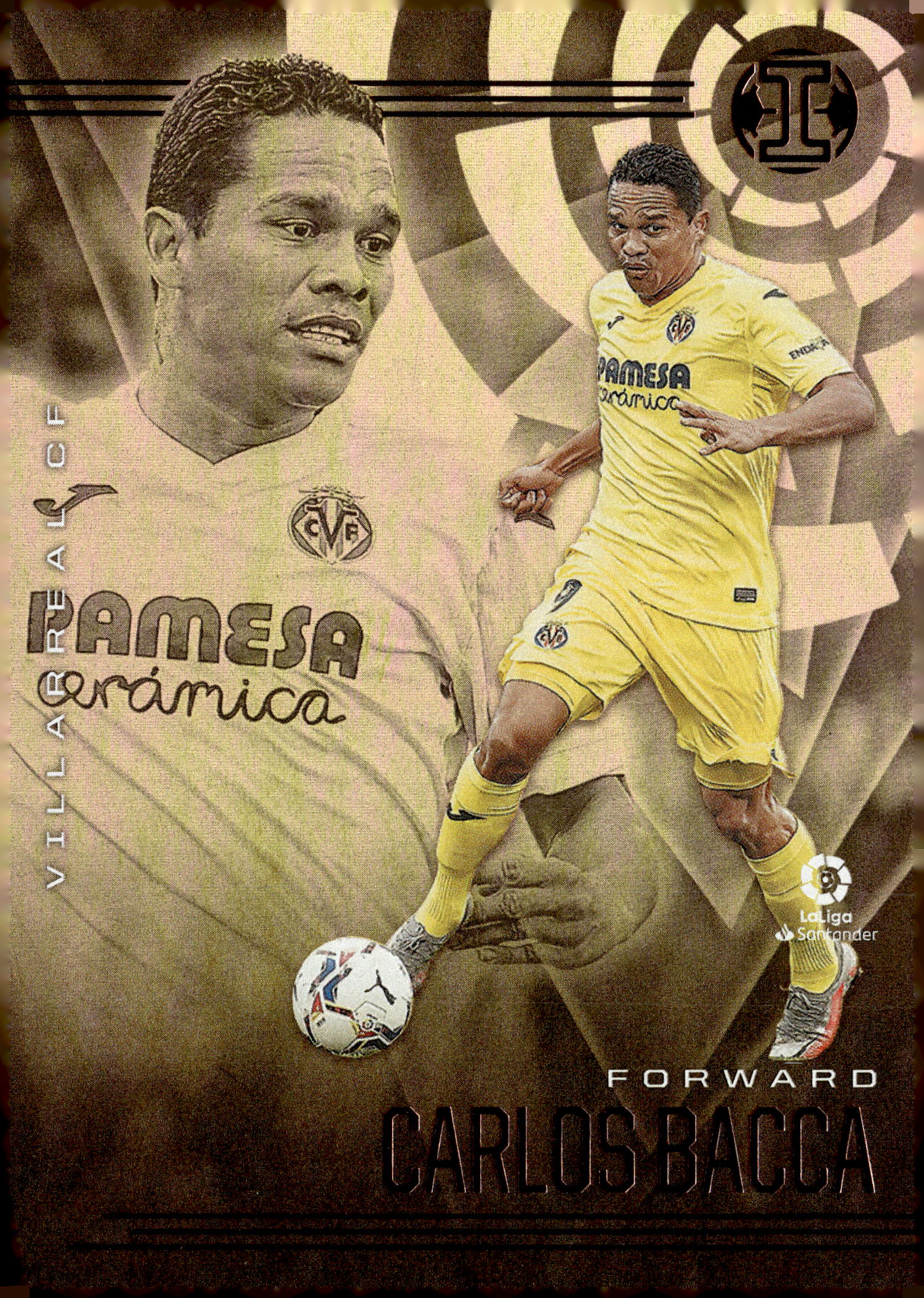 2020-21 Panini Chronicles Illusions Soccer #1 Carlos Bacca – Villarreal CF - single item listing, image for visual reference only