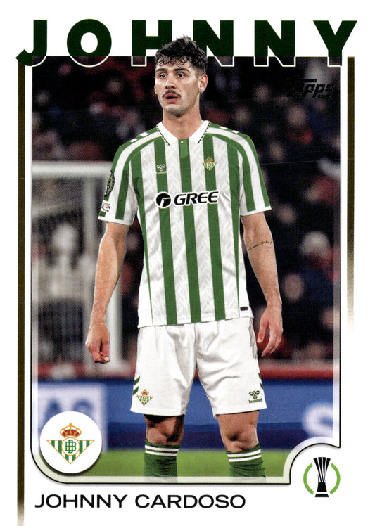 2024-25 Topps UEFA Club Competitions #84 Johnny Cardoso Real Betis Midfielder Soccer Card