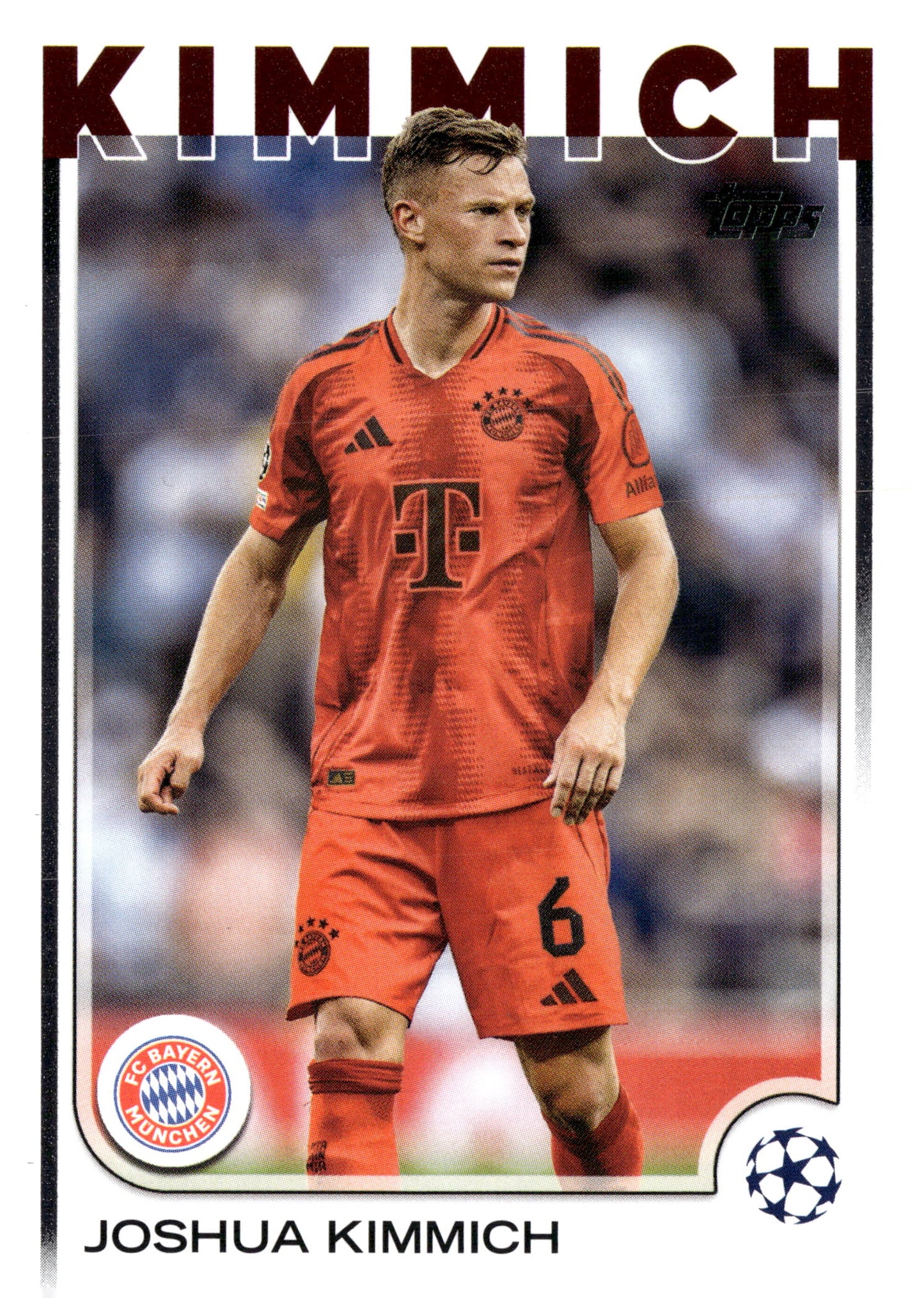 2024-25 Topps UEFA Club Competitions #108 Joshua Kimmich FC Bayern München Soccer Card - single item listing, image for visual reference only