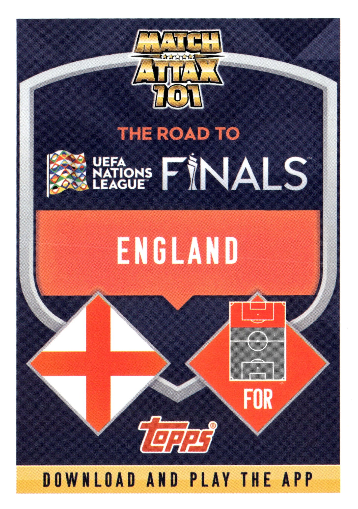 2022-23 Topps Match Attax 101 #CD9 Harry Kane Road To UEFA Nations League Finals England - single item listing, image for visual reference only