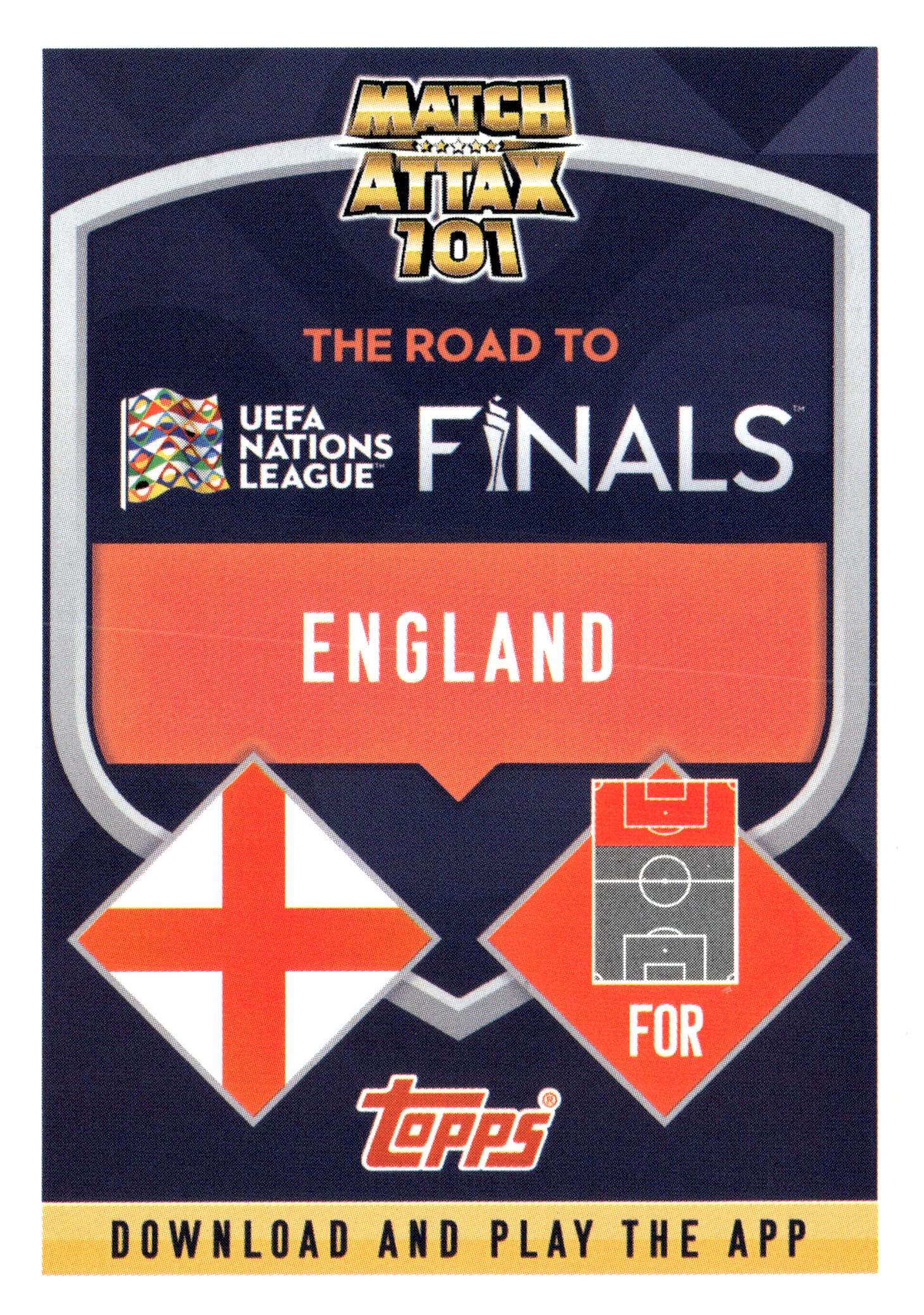 2022-23 Topps Match Attax 101 #CD9 Harry Kane Road To UEFA Nations League Finals England - single item listing, image for visual reference only
