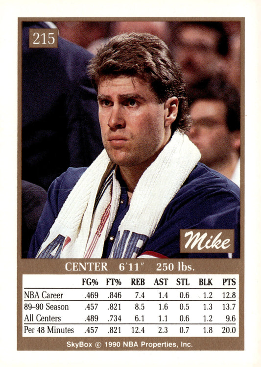 1990-91 SkyBox #215 Mike Gminski