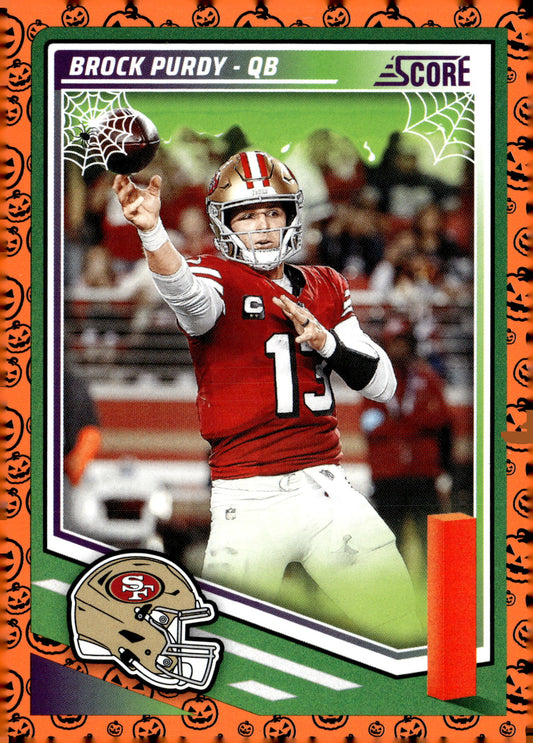 2025 Score #47 Brock Purdy Die Cut #/10 - single item listing, image for visual reference only