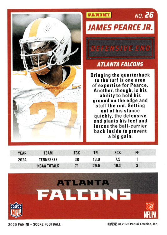 2025 Score-A-Treat #26 James Pearce Jr. - single item listing, image for visual reference only