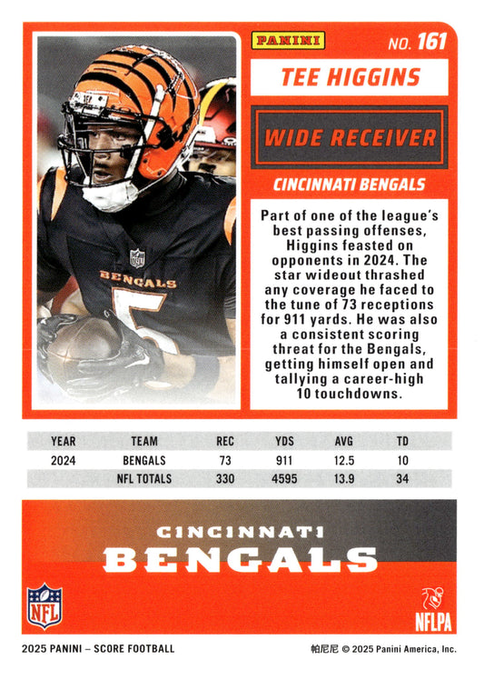2025 Score-A-Treat #161 Tee Higgins - single item listing, image for visual reference only
