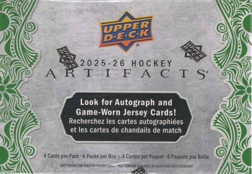 2025-26 Upper Deck Artifacts NHL Hockey 24ct. Blaster Box