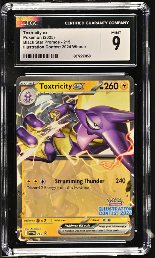 2025 Black Star ILUSTRATION CONTEST 2024 Promos #215 Toxtricity EX CGC 9 ENG - Moonlight Collectibles product image