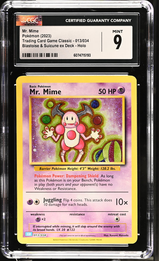 2023 Trading Card Game Classic #013/034 Mr. Mime CGC 9 ENG - Moonlight Collectibles product image