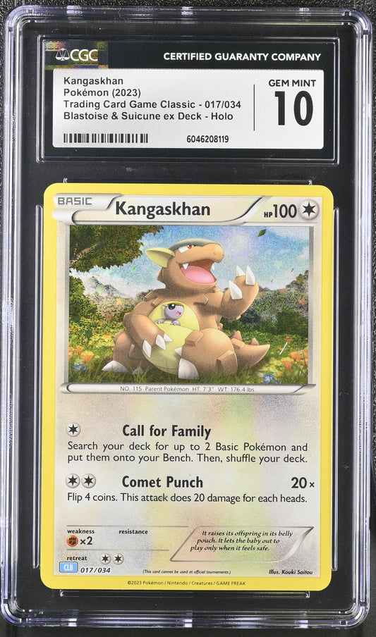 2023 Pokémon Trading Card Game Classic Kangaskhan #017/034 CGC 10 Graded Card - Moonlight Collectibles product image