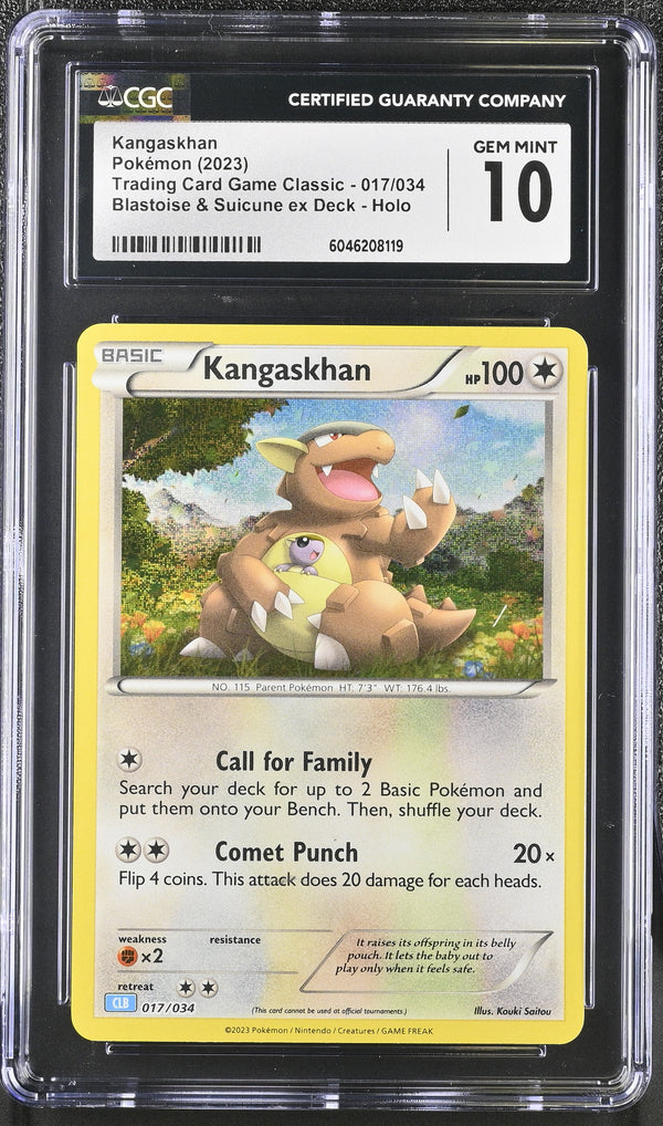 2023 Pokémon Trading Card Game Classic Kangaskhan #017/034 CGC 10 Graded Card