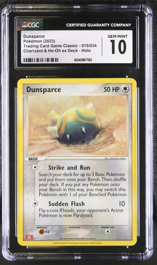 2023 Pokémon Trading Card Game Classic Dunsparce #015/034 CGC 10 Graded Card - Moonlight Collectibles product image