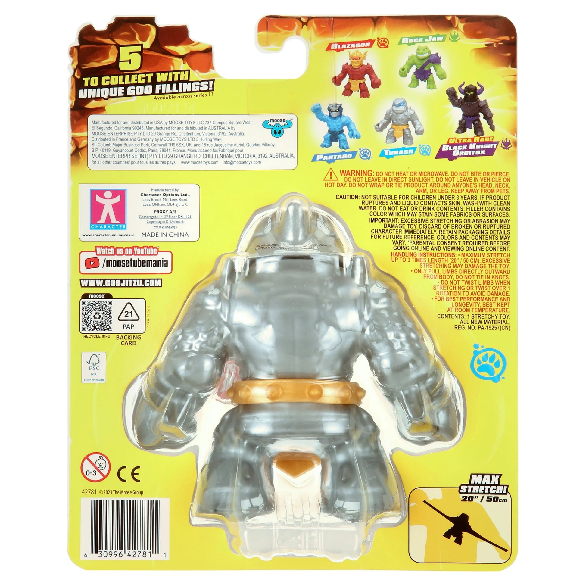 Heroes of Goo Jit Zu Stretch Strikers Scrunchy Trash Action Figure - Moonlight Collectibles product image