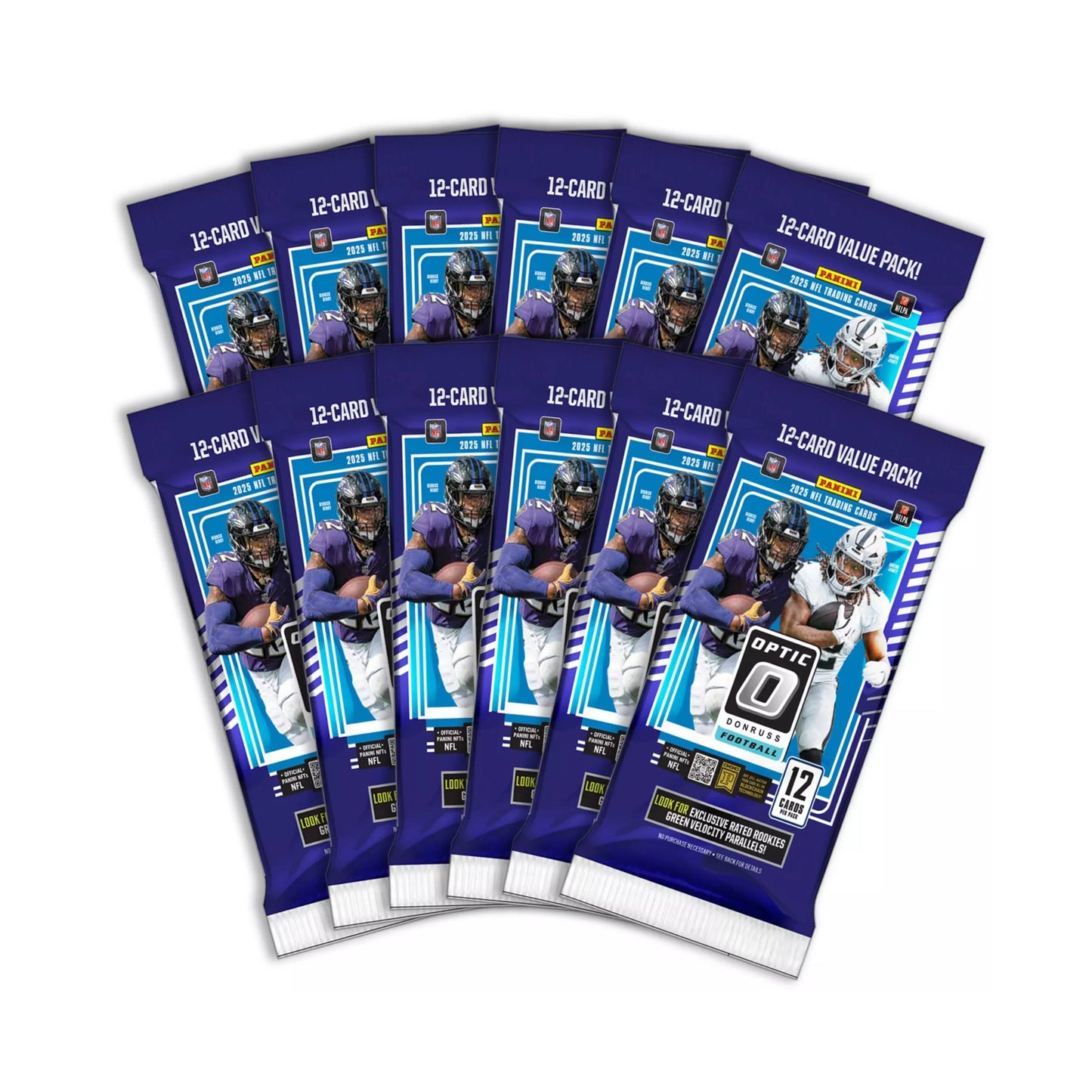 2025 Panini Donruss Optic NFL Football 144 Ct. Fat Pack Box - Sealed - single item listing, image for visual reference only