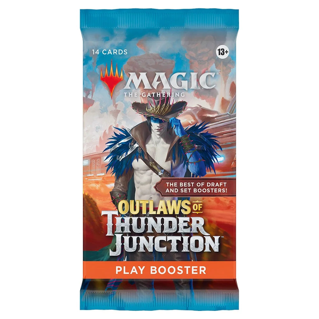 Magic The Gathering Outlaws of Thunder Junction Play Booster Pack containing 14 cards