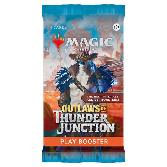 Magic The Gathering Outlaws of Thunder Junction Play Booster Pack containing 14 cards