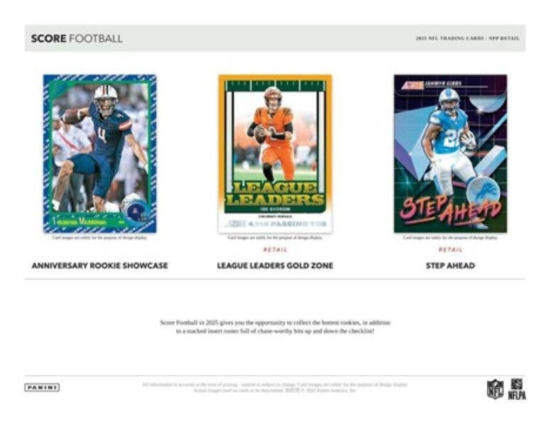 2025 Panini SCORE NFL Football 150ct. Mega Box