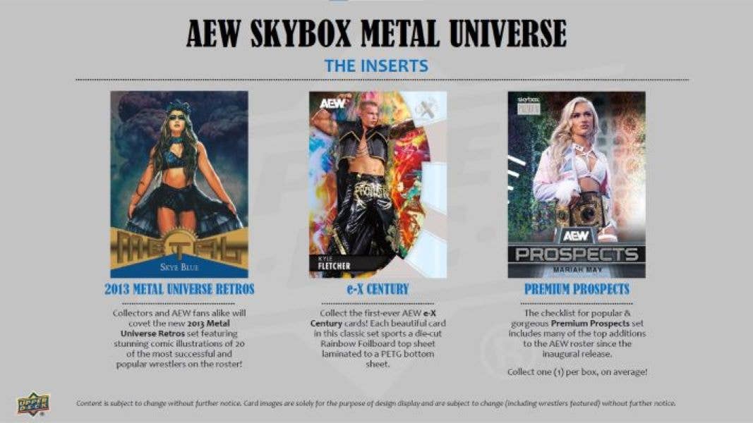 2025 Upper Deck AEW Skybox Metal Universe Wrestling 30ct. Bl