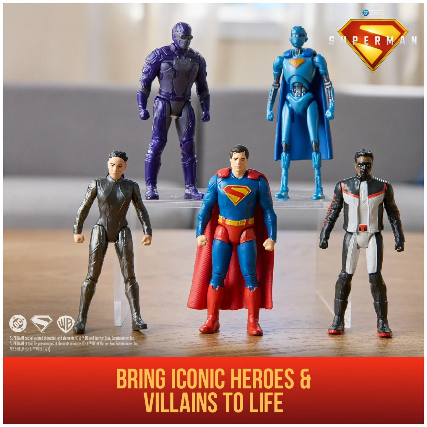 DC Comics Superman Heroes Vs Villains 5-Pack 3 Inch Action Figure Playset