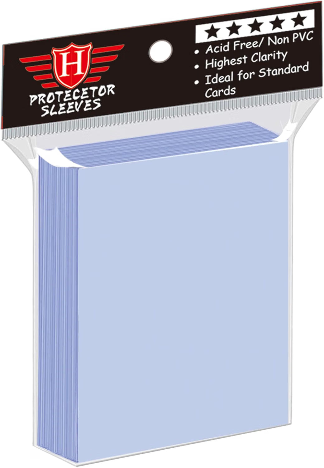 Pack of 100 Homthy clear soft penny sleeves for standard 2.5 x 3.5 inch trading and sports cards