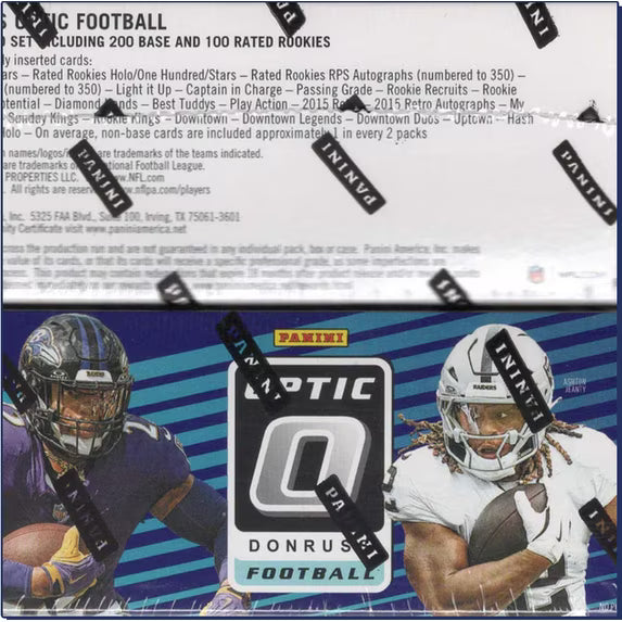 2025 Panini Donruss Optic Football Retail Box – 20 Packs, 80 Cards